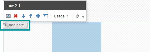 Add a component to a row Add a component to a row