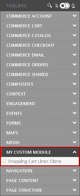 Custom module and rendering in the Toolbox. Custom module and rendering in the Toolbox.