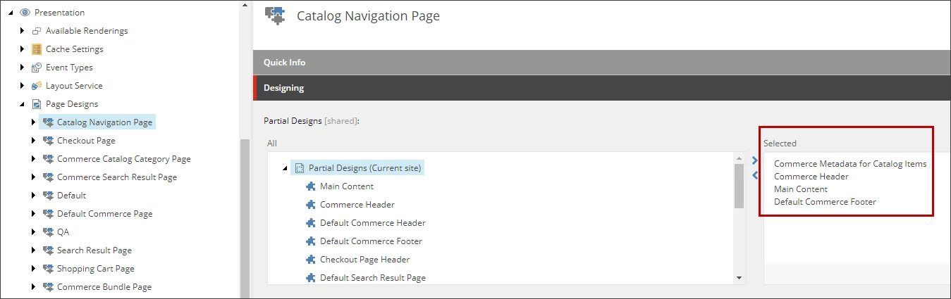 Assign the page designs to the page