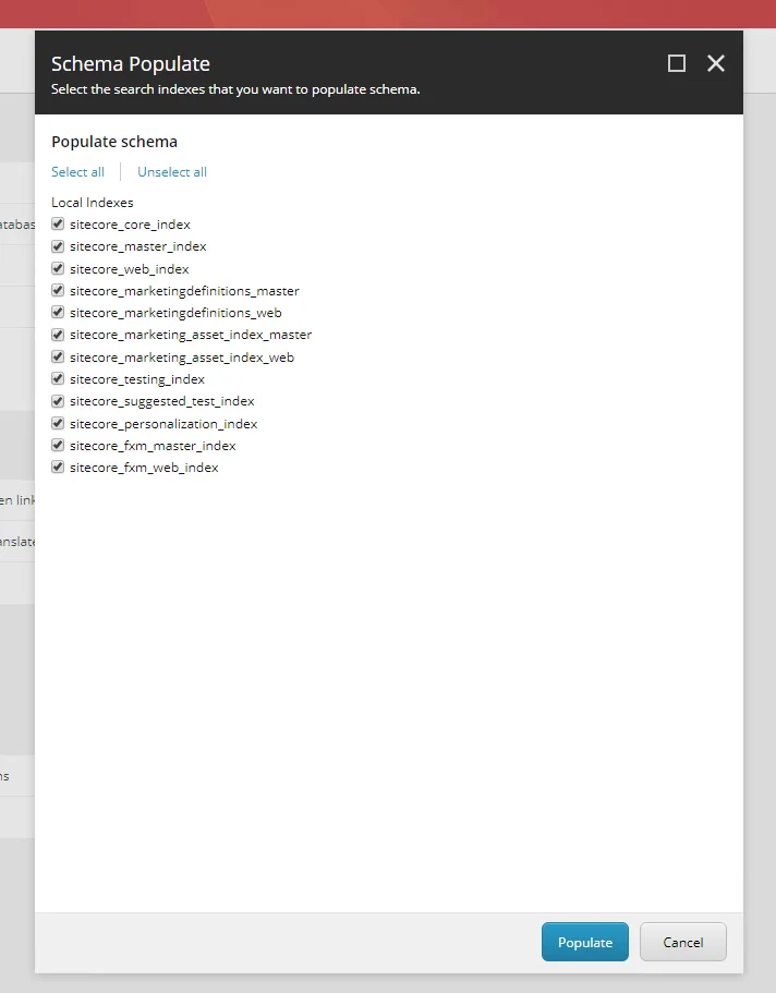 The indexes in Sitecore XP