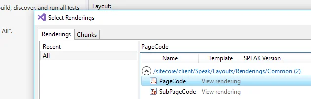 Insert PageCode rendering