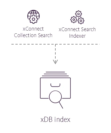 Illustration showing the xDB index's place in the Sitecore reference structure. Illustration showing the xDB index's place in the Sitecore reference structure.