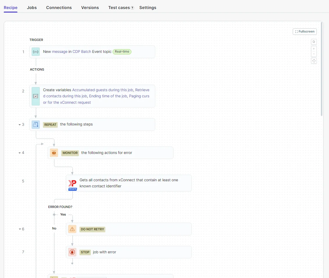 Example of a recipe in Sitecore Connect Example of a recipe in Sitecore Connect