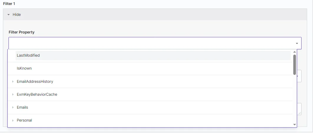 Set filter properties for a recipe in Sitecore Connect Set filter properties for a recipe in Sitecore Connect