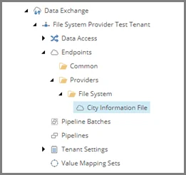 City Information File text file endpoint in the content tree