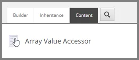 Content tab showing title icon with mouse cursor pointing to it