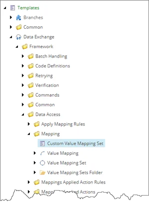 Custom Value Mapping Set template in content tree