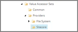 Sitecore provider in the content tree