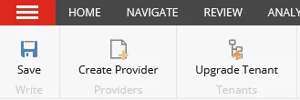 The Upgrade Tenant button