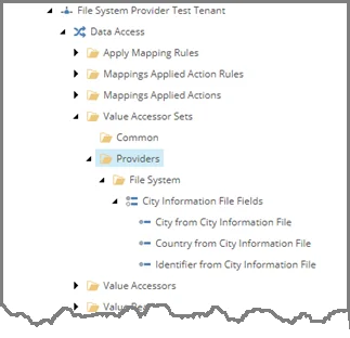 Providers folder in the content tree