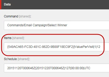 Example of how to specify how and when you want the winning message chosen. Example of how to specify how and when you want the winning message chosen.