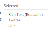 Select Items dialog. Select Items dialog.