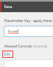 Allowed Controls field. Allowed Controls field.