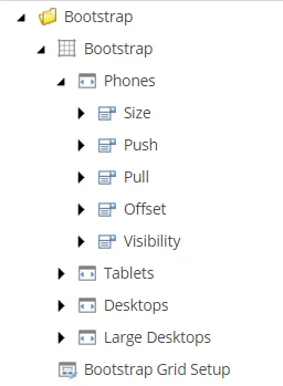 Grids stored in Sitecore.