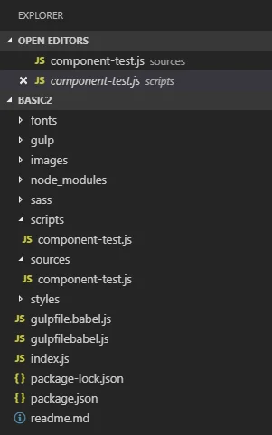 ECMAScript code saved as JS code in the scripts folder. ECMAScript code saved as JS code in the scripts folder.