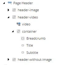 Page header rendering variant