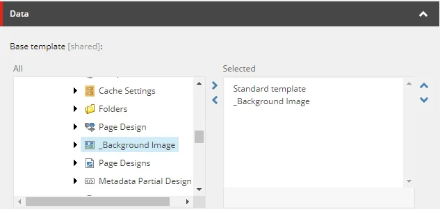 Add the background image template to the rendering.