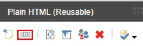 On the toolbar click Edit HTML source. On the toolbar click Edit HTML source.