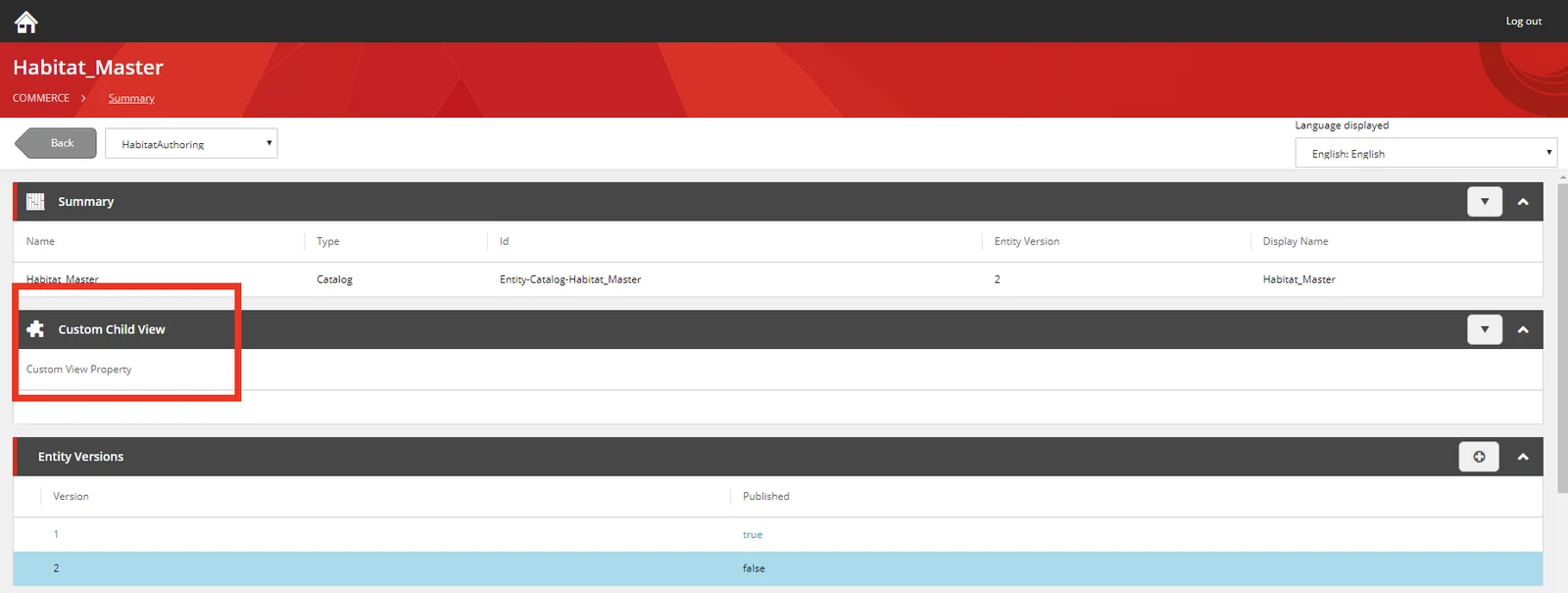 Example of a custom child view