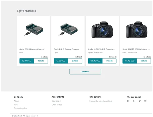 Commerce Search Results rendering on the live storefront