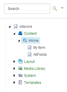 The content tree