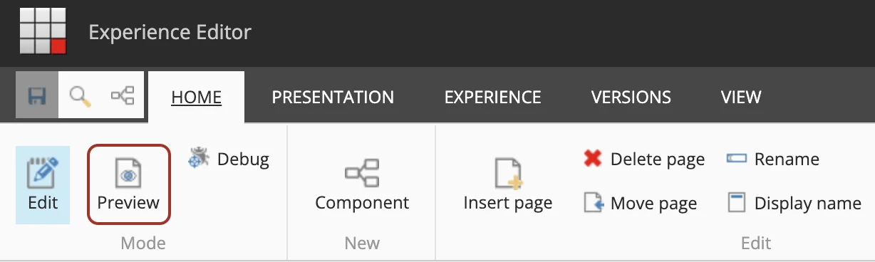 Use Preview mode