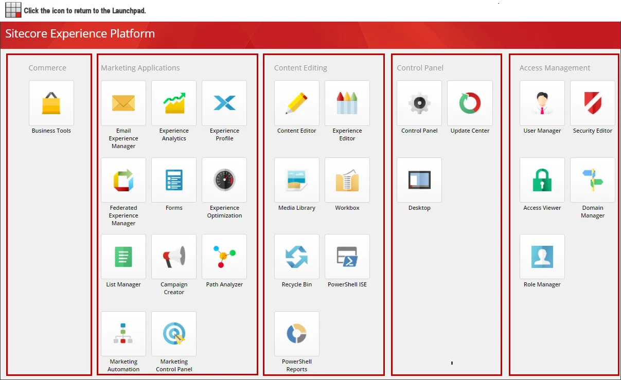 Sitecore Launchpad