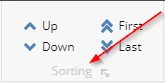 Open the sort order window