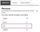 The Ian profile value is set to 0 The Ian profile value is set to 0