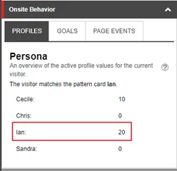 The Ian profile value is set to 20 The Ian profile value is set to 20