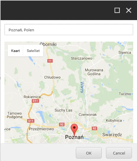 Choose the position of the POI Choose the position of the POI