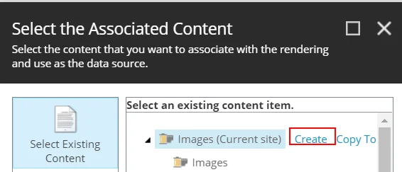 Add a content item