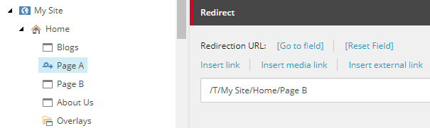 URLのリダイレクト | Sitecore Documentation
