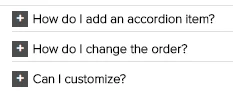 Accordion example.